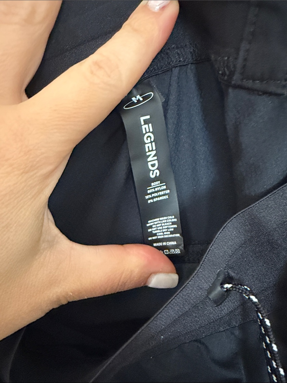 NWOT Legends Luka HD Jogger Black with Drawstring Waist - Picture 2 of 11